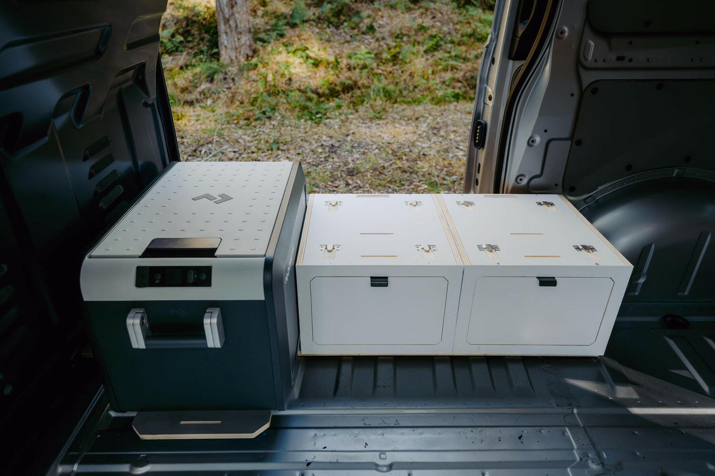 TRAKKA TRAKKIT Storage Module - Wheel Arch Modular Cabinetry  Motorhome Campervan Camper Van Conversion RV Recreational vehicle Future Next Gen Modular Cabinetry.