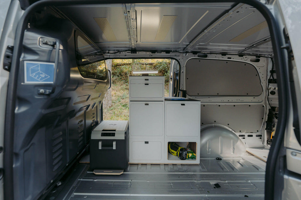 TRAKKA TRAKKIT Storage Module - Wheel Arch Modular Cabinetry  Motorhome Campervan Camper Van Conversion RV Recreational vehicle Future Next Gen Modular Cabinetry.